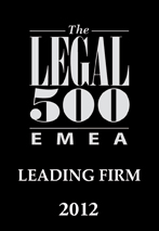 Classement Legal500 EMEA 2012