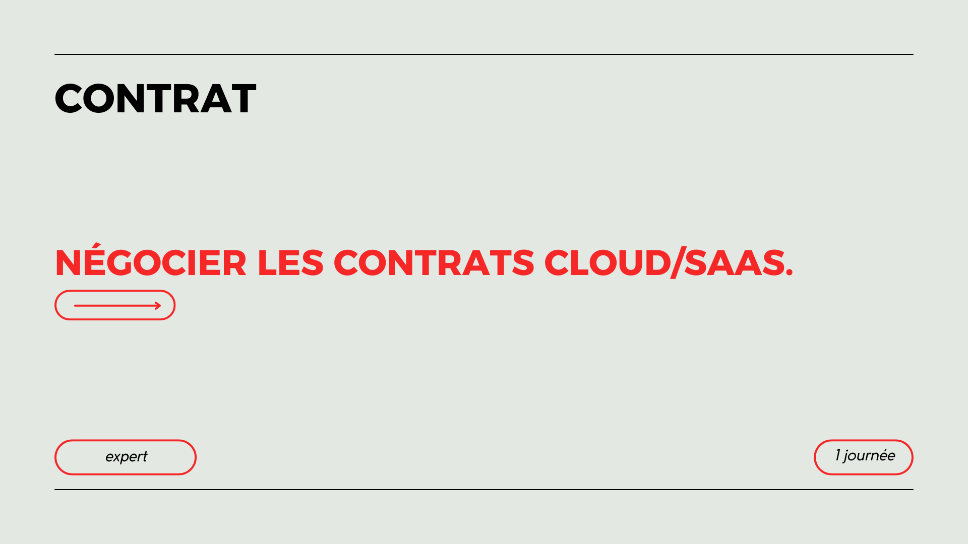Négocier les contrats Cloud / SaaS