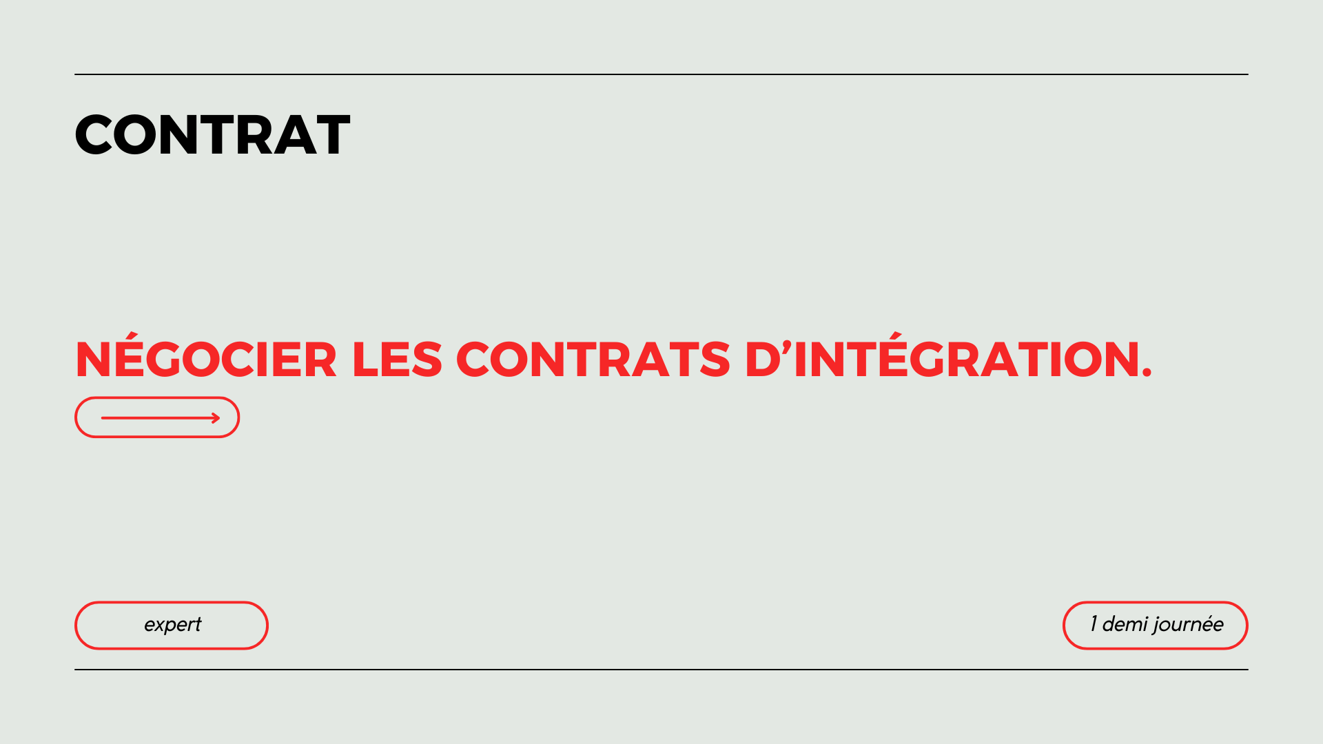 Négocier les contrats d’intégration