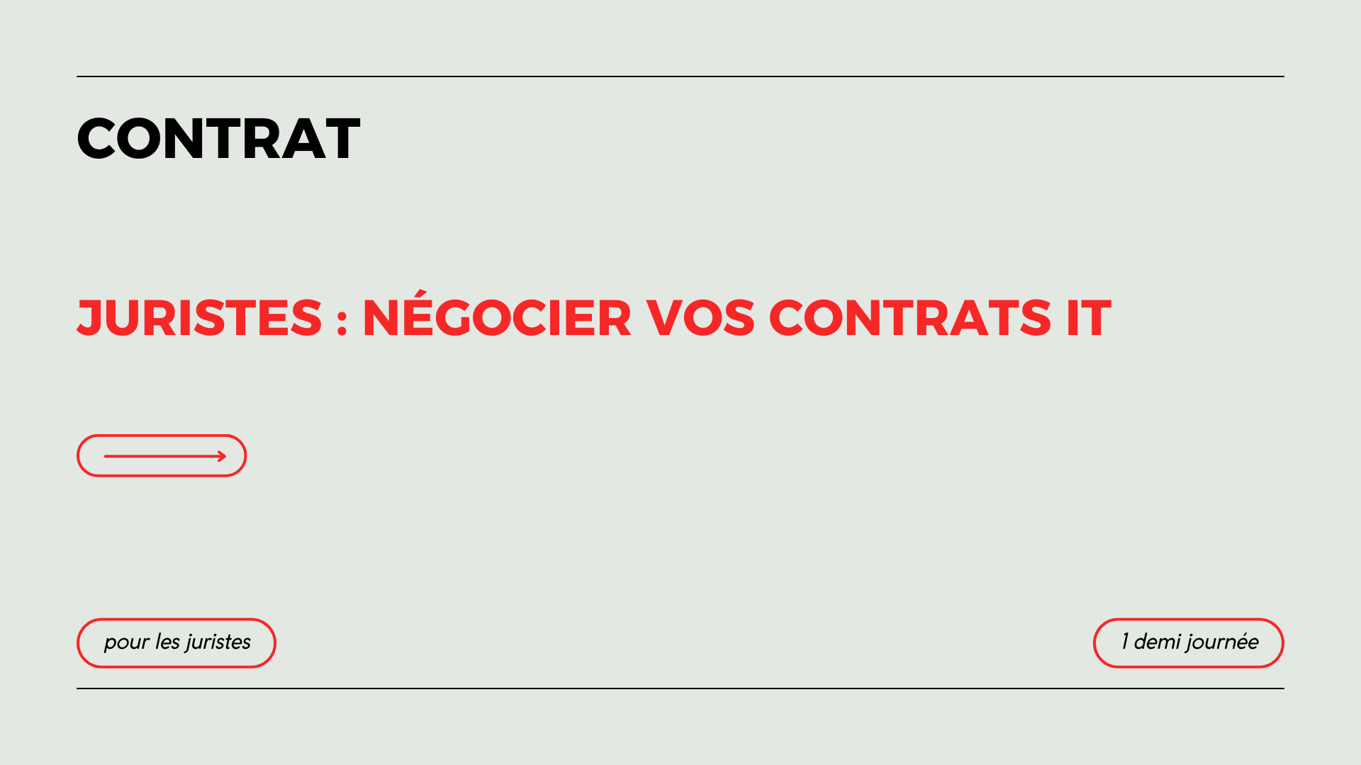 Juristes : Négocier vos contrats IT