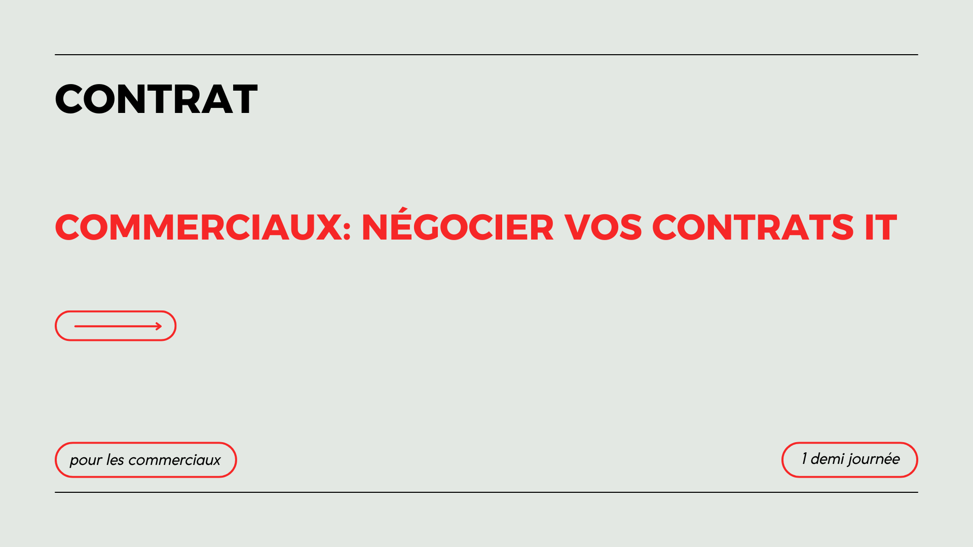 Commerciaux : Négocier vos contrats IT
