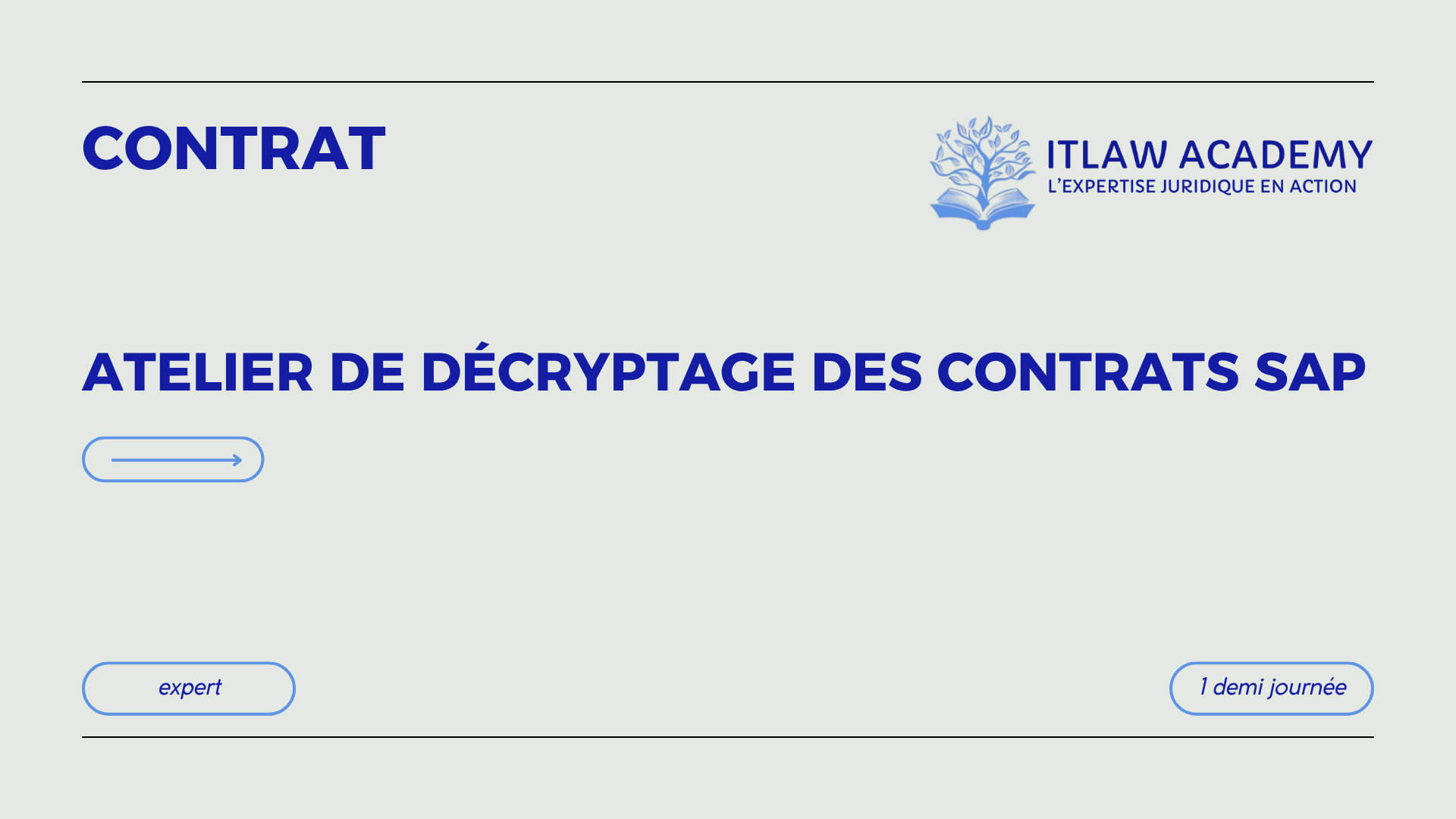 Atelier de décryptage  des contrats SAP